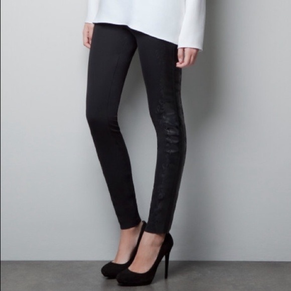 Zara Pants - Zara Woman Leggings w/Side Detail-S